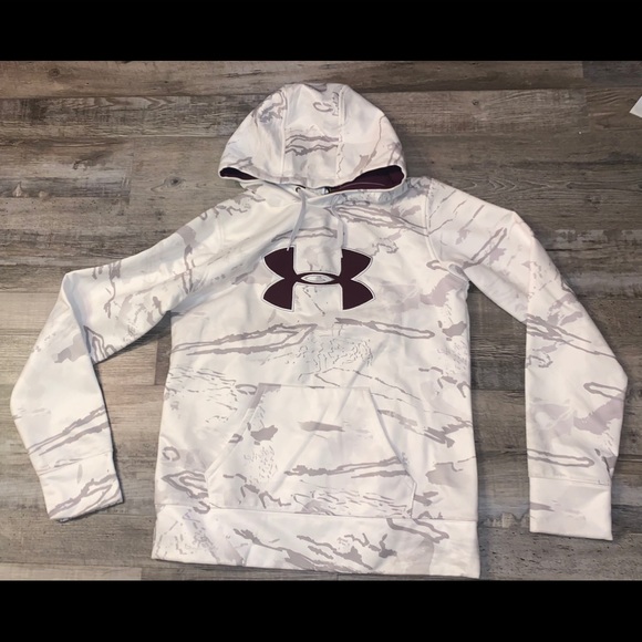 under armour white camo hoodie